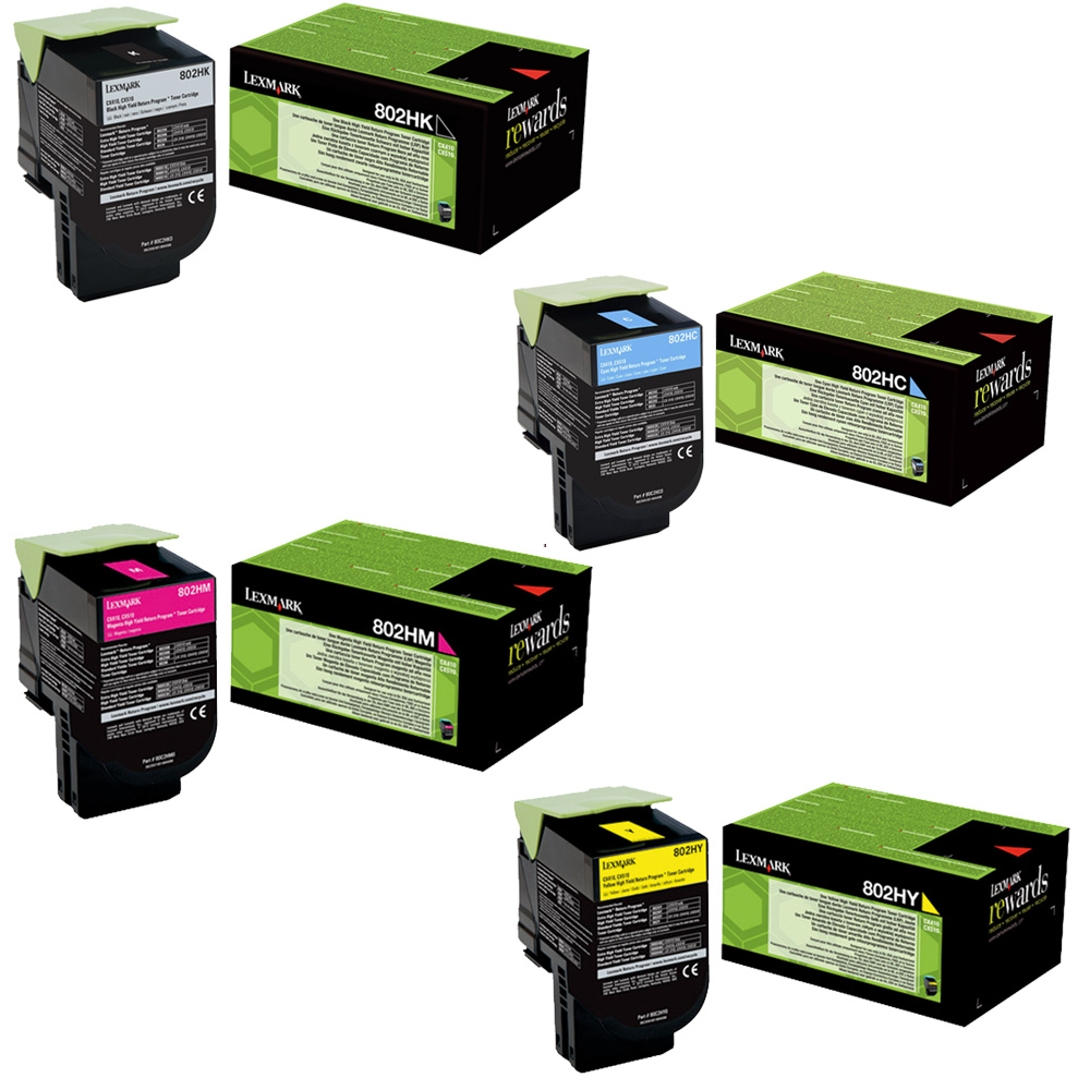 Toner Laser Lexmark 80C2HYE Yellow 3.000p Extra HY (80C2HY0)