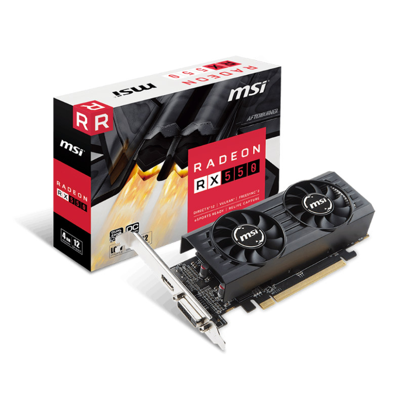 MSI RX550 4Gb DDR5 PCIe VGA V809-2001R MSI RX550 4Gb DDR5 PCIe VGA V809-2001R
