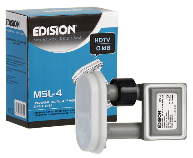 EDISION LNB MSL-4 SINGLE MONOBLOCK 4.3o