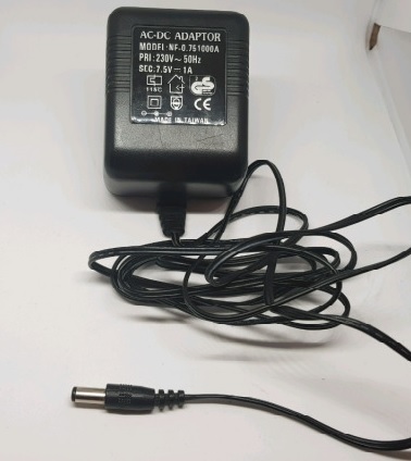 Τροφοδοτικό AC-DC Adaptor DC 7.5V 1A 8W Τροφοδοτικό AC-DC Adaptor DC 7.5V 1A 8W