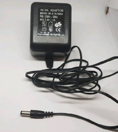 Τροφοδοτικό AC-DC Adaptor DC 7.5V 1A  8W