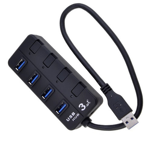 POWERTECH USB 3.0V Hub, 4 Port, με διακόπτη On-Off POWERTECH USB 3.0V Hub, 4 Port, με διακόπτη On-Off