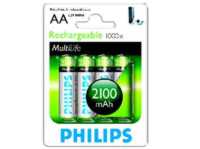 Μπαταρίες Επαναφορτιζόμενες PHILIPS AA 1,2V/NIMH/2100mAh/7R6NM Μπαταρίες Επαναφορτιζόμενες PHILIPS AA 1,2V/NIMH/2100mAh/7R6NM