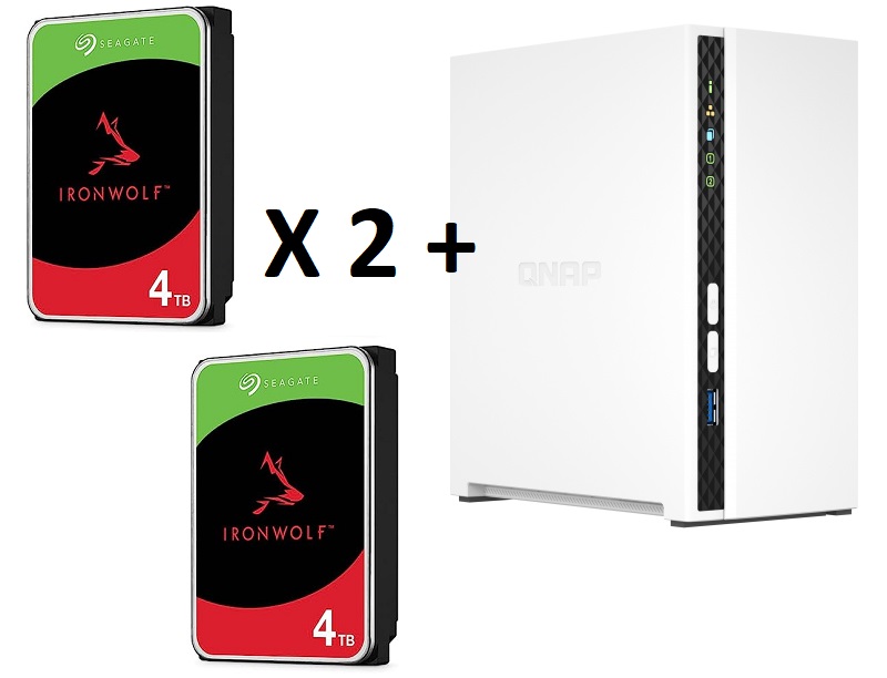 Backup Λύση 2x4Tb IronWolf HDD με QNAP NAS TS233 A55|4C|2Gb Backup Λύση 2x4Tb IronWolf HDD με QNAP NAS TS233 A55|4C|2Gb