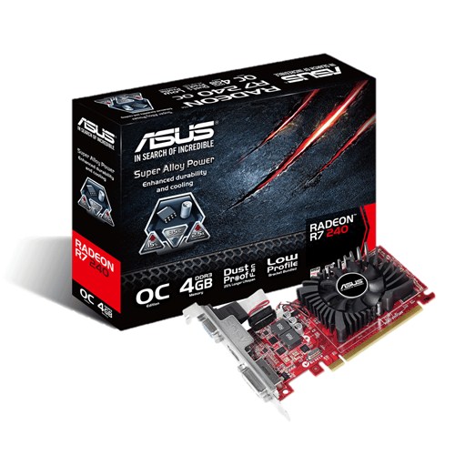 ASUS VGA R7 240 R7240-OC-4GD3-L 4GB/DDR3/HDMI ASUS VGA R7 240 R7240-OC-4GD3-L 4GB/DDR3/HDMI