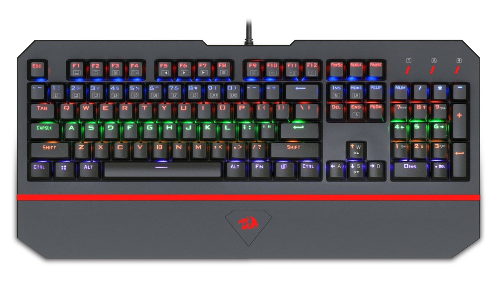 REDRAGON ενσύρματο μηχανικό πληκτρολόγιο K558 LED backlit REDRAGON ενσύρματο μηχανικό πληκτρολόγιο K558 LED backlit