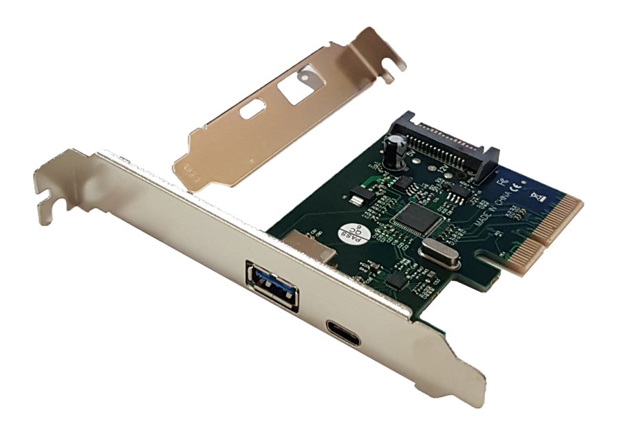 Κάρτα PCI-Express to USB 3.1A & Type C Low Profile