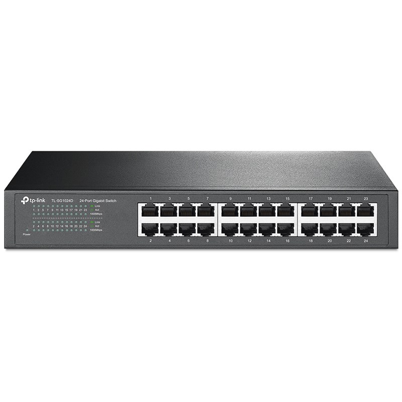 TP-LINK Switch 24PORT 10/100/1000 Rackmount TL-SG1024D TP-LINK Switch 24PORT 10/100/1000 Rackmount TL-SG1024D