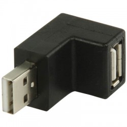 Αντάπτορας USB 2.0 A male USB 2.0 A female γωνία 270° μοιρών