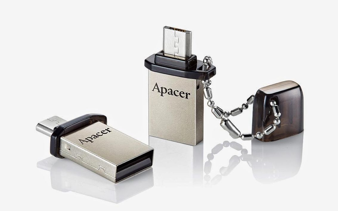 Apacer 16GB USB 2.0 2in1 Flash Drive with Micro USB OTG AH175 Apacer 16GB USB 2.0 2in1 Flash Drive with Micro USB OTG AH175