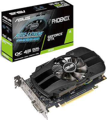 Κάρτα Γραφικών ASUS GTX1650 4GB OC Phoenix H-DP 90YV0EZ1-M0NA00 Κάρτα Γραφικών ASUS GTX1650 4GB OC Phoenix H-DP 90YV0EZ1-M0NA00