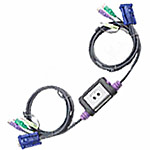 Aten CS62 KVM Switch 2 Υπολογιστές PS/2 VGA  2PC to KVM