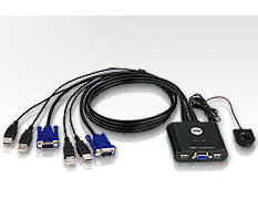 Aten CS22U KVM Switch 2 Υπολογιστές USB VGA