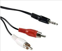 Καλώδιο ήχου Stereo 3.5mm Plug to 2RCA Plug 2m