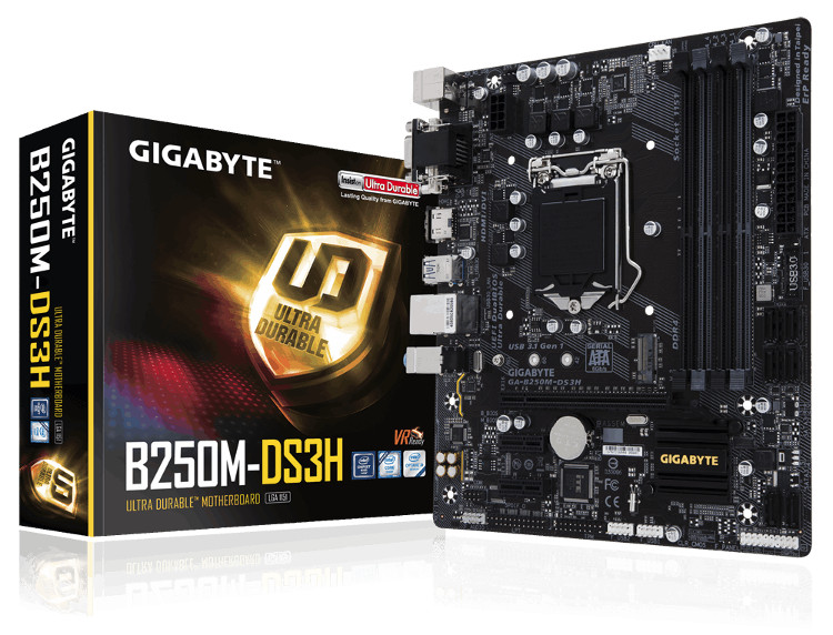 Μητρική Gigabyte B250M-DS3H /M.2 s1151/4xDDR4/Sata3/USB3.1/GLAN Μητρική Gigabyte B250M-DS3H /M.2 s1151/4xDDR4/Sata3/USB3.1/GLAN