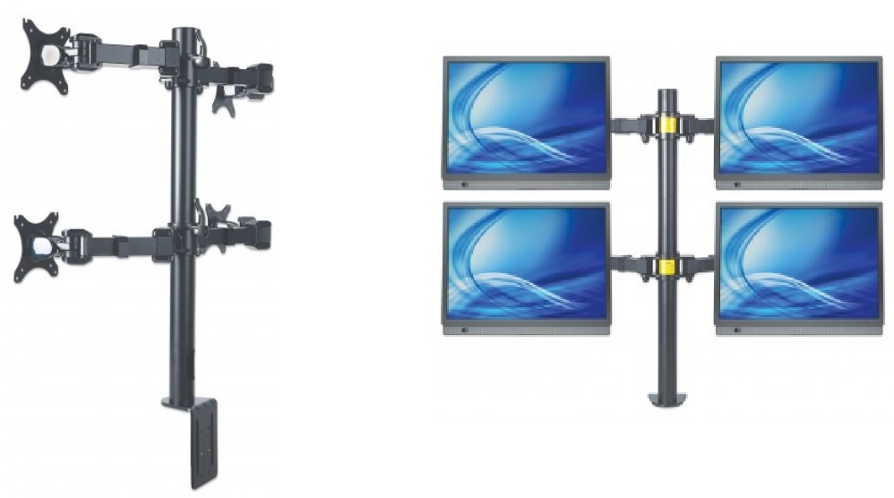 Βάση Στήριξης Οθόνης 4x Monitor VESA σε Γραφείο έως 30" 4x 10Kg Βάση Στήριξης Οθόνης 4x Monitor VESA σε Γραφείο έως 30" 4x 10Kg