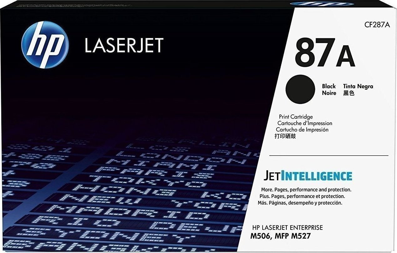 Toner HP CF287X LaserJet M527/M506/M501 9.000 Pgs Toner HP CF287X LaserJet M527/M506/M501 9.000 Pgs