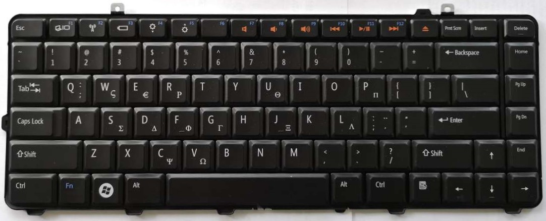 Πληκτρολόγιο Dell 1335/1435/Studio 15 Greek PN 0W866J Ελληνικό Πληκτρολόγιο Dell 1335/1435/Studio 15 Greek PN 0W866J Ελληνικό