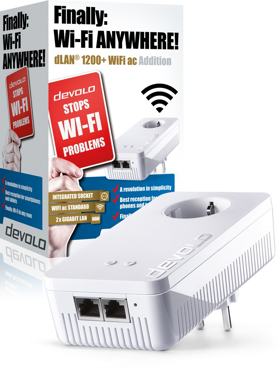 DEVOLO Powerline dLAN 1200+ WiFi Single για Τριφασικό Ρεύμα 9389 DEVOLO Powerline dLAN 1200+ WiFi Single για Τριφασικό Ρεύμα 9389