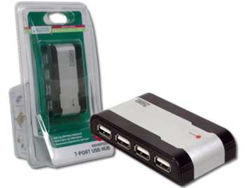 DIGITUS USB HUB USB2.0 7 ΘΥΡΩΝ, 7 x USB A/F