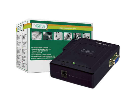 Digitus VGA SPLITTER One PC to 2 VGA Monitors Pocket DS-41120 Digitus VGA SPLITTER One PC to 2 VGA Monitors Pocket DS-41120
