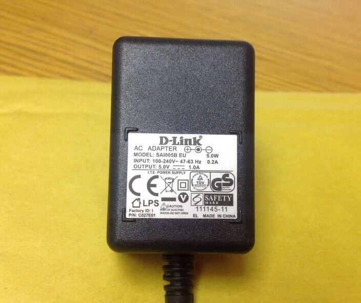 Τροφοδοτικό Dlink EU 5W 5V DC 1A SAI005B 5VDC 1000mA