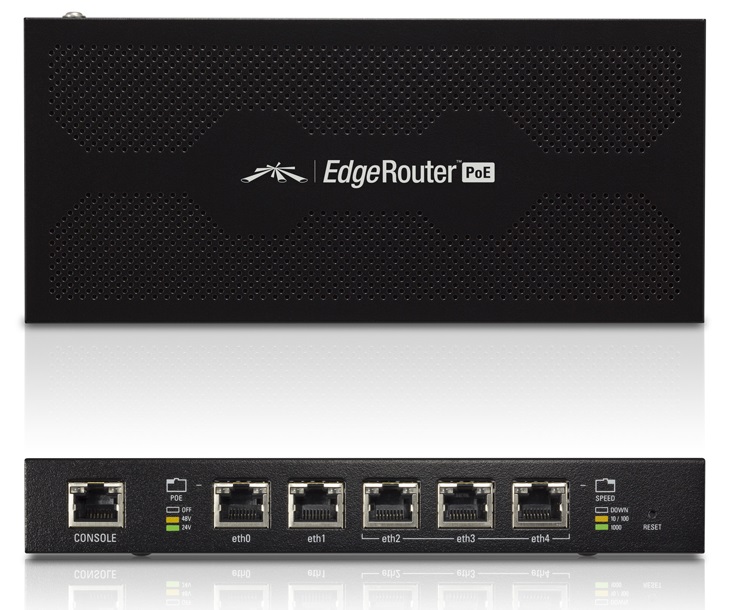 Ubiquiti ERPoe-5 GiGabit 5-Port Poe Router ( 24V or 48V PoE)
