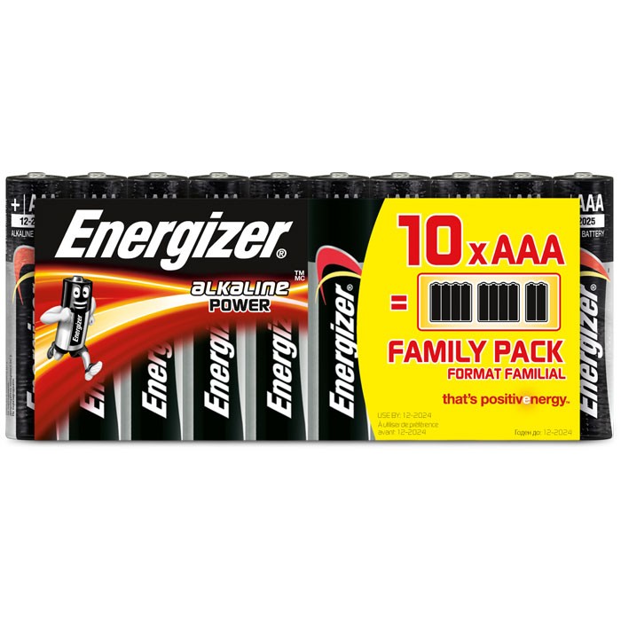 Μπαταρίες AAA Energizer 10x Τεμ Family Pack LR03