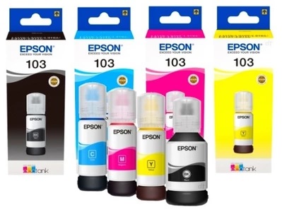 Μελάνι Epson Ink Dye No103 ITS. Cyan C13T00S24A 65ml 4500p