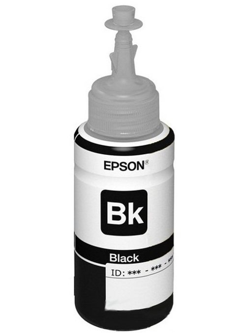 Μαύρο Μελάνι Epson Ink Dye Black C13T66414A ITS. 70ml 4000p