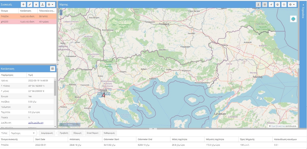 GPSOnline Tracking Πλήρης Λύση για Οχήματα Τηλεματικής