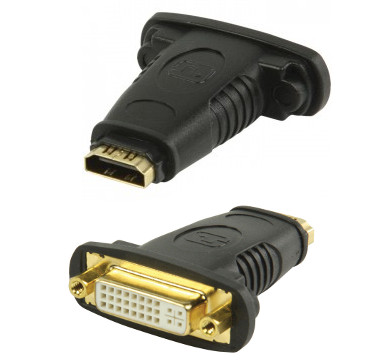 Adaptor Αντάπτορας HDMI θηλυκό - DVI θηλυκό moufa