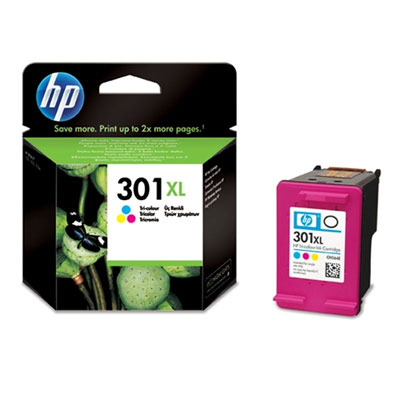 Έγχρωμο Μελάνι HP No 301 XL Tri-Color Ink Cartridge (CH564EE)