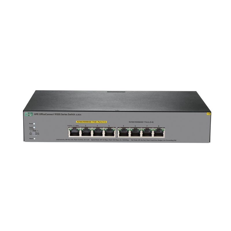 HP Switch OfficeConnect 1920-8G PPoE+ 4PoE 10/100/1000 JL383A