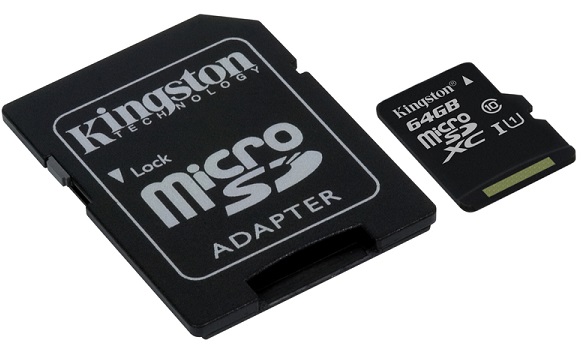 Kingston Memory Card MicroSD SDCS/64GB Class 10 SD Adapter Kingston Memory Card MicroSD SDCS/64GB Class 10 SD Adapter