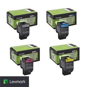 Toner Laser Lexmark 80C20Y0 Yellow Standard -1.000 Pages