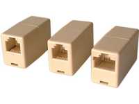 Adaptor RJ-11 4pin/4pin F/F Mufa Μούφα Telephone (Female/Female)