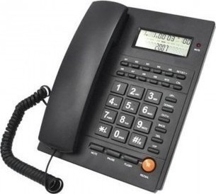 Ενσύρματο Τηλέφωνο Telco TM-PA117 με Caller ID Λευκό/Μαύρο Ενσύρματο Τηλέφωνο Telco TM-PA117 με Caller ID Λευκό/Μαύρο