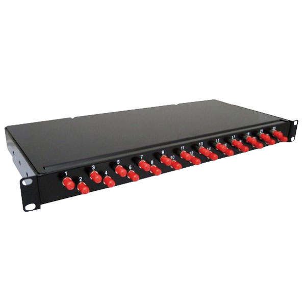 Panel ST Συνδέσεων Οπτικών Ινών - 24 Fiber 19" για Rack