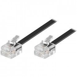 Καλώδιο Τηλεφωνικό RJ-11 5m Telephone Patch Cable Black