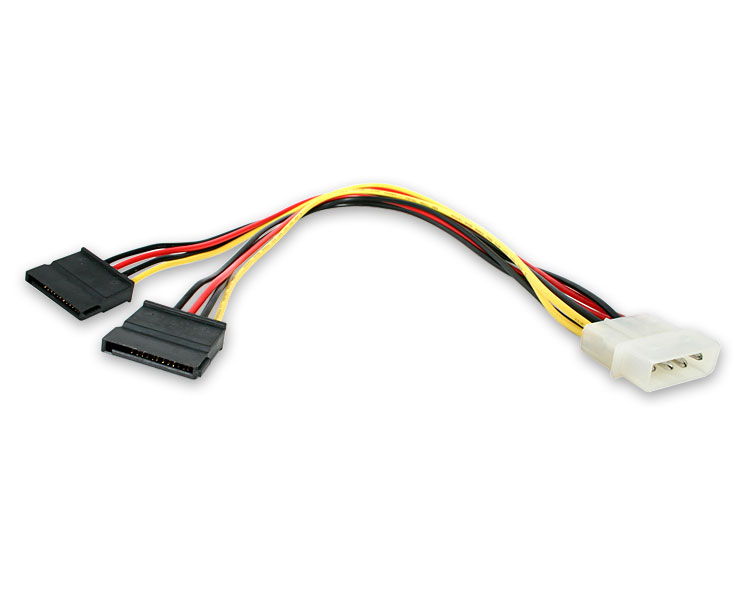 Καλώδιο Power Y cable Molex to SATA 2x Female 4pin F to SATA F