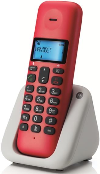 Ασύρματο Τηλέφωνο Motorola Dect T301 Cherry