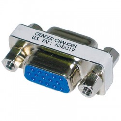 Adaptor Gender Changer VGA 15pin Female/Female (F/F) DB15F/DB15F