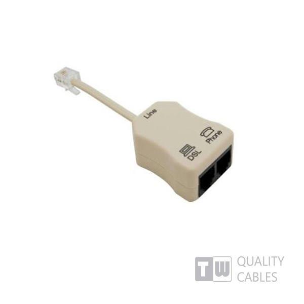 ADSL Splitter 2 Θυρών με καλώδιο Annex A ADSL Splitter 2 Θυρών με καλώδιο Annex A