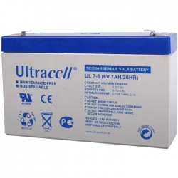 Μπαταρία Συσσωρευτής 6V 7Ah Battery για UPS 151x34x94 ULTRACELL