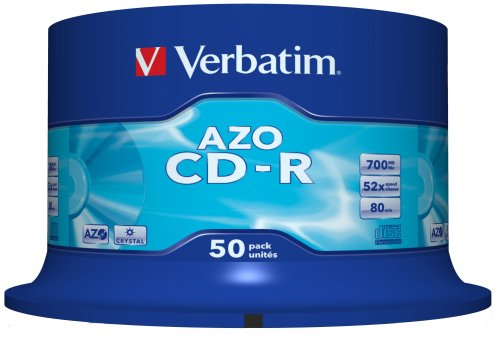 VERBATIM CD-R 700MB/52x/50PACK/CR 43343 VERBATIM CD-R 700MB/52x/50PACK/CR 43343