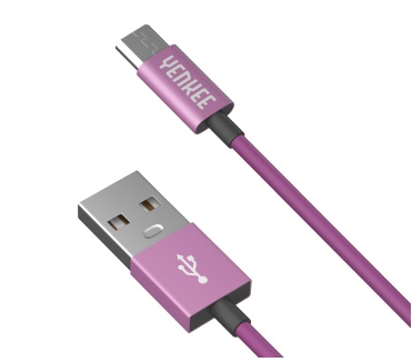 Yenkee Data Cable Usb/Micro Usb 1m Ροζ YCU 221 PPE